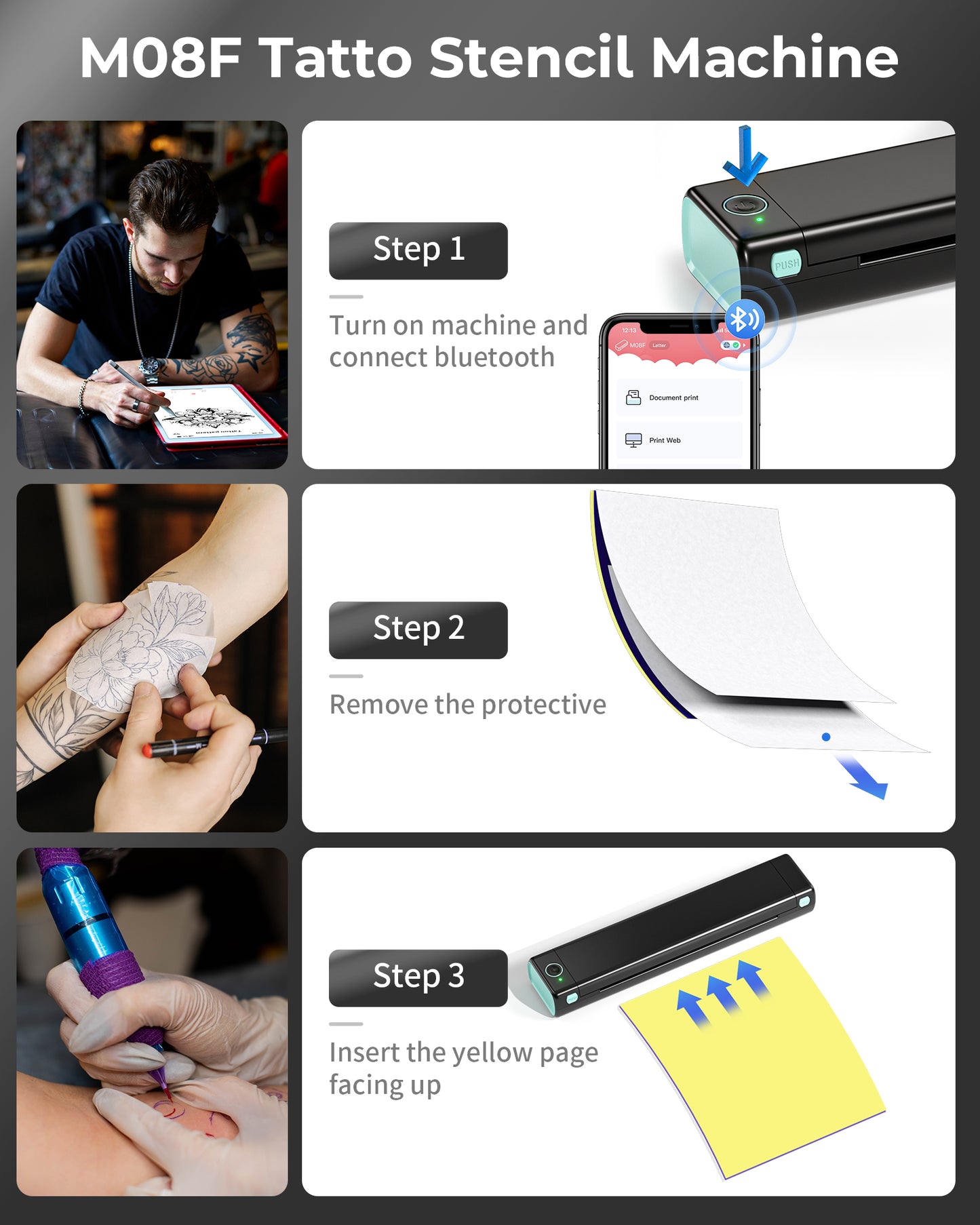 M08F Tattoo Stencil Printer