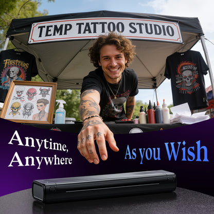 Itari Tattoo Stencil Printer Kit for Beginners, Thermal Tattoo Printer with 10 Pcs Transfer Paper, Bluetooth Stencil Printer for Tattooing, Wireless Tattoo Machine Compatible with Phone/Tablet/PC